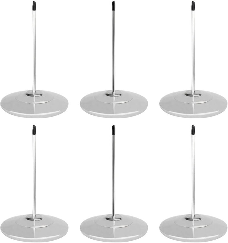 TONOS Receipt Holder, Receipt Spike for Resturaunt, Stainless Steel Bill Fork Check Spindle Memo Holder Spike with Solid Heavy-Duty Base (6 Pack) - Image 1